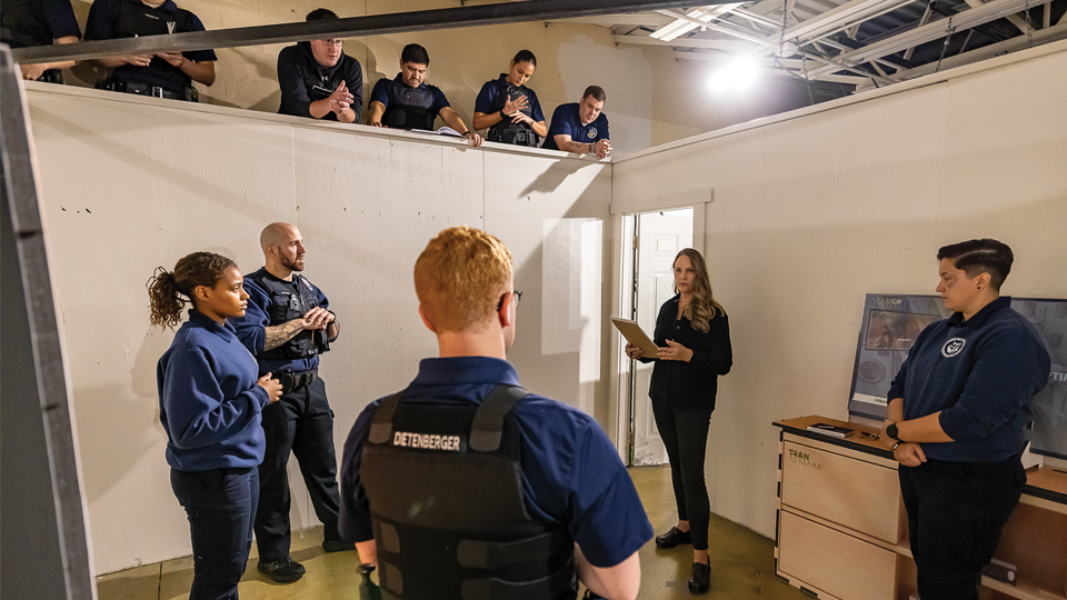 Teacher Teaching Criminal Justice