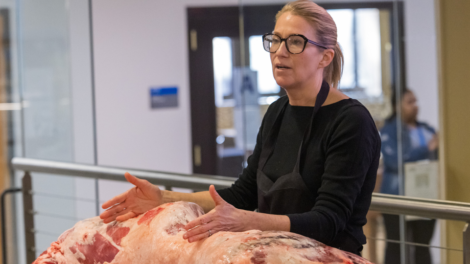 Karen teaching students