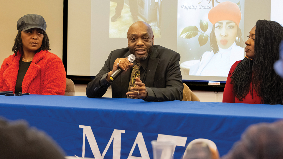 Kenneth talking at conference