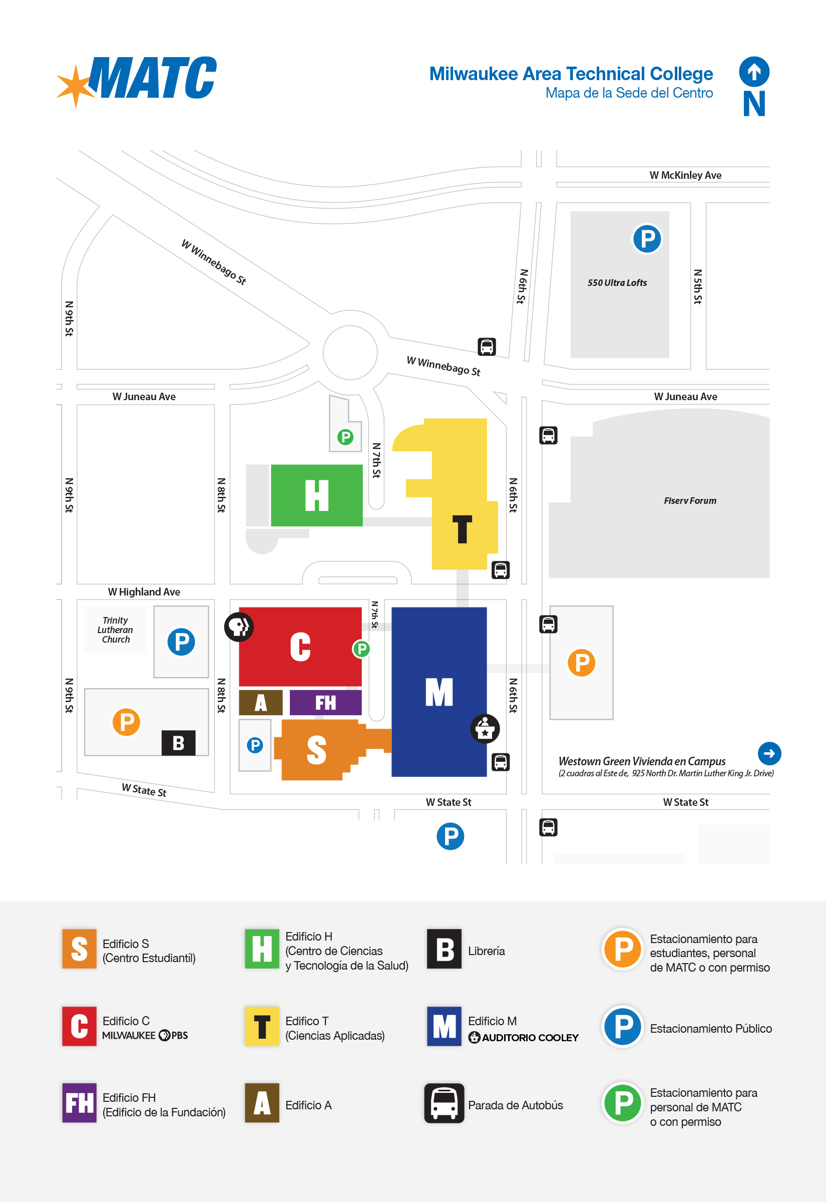 mapa de la sede del centro