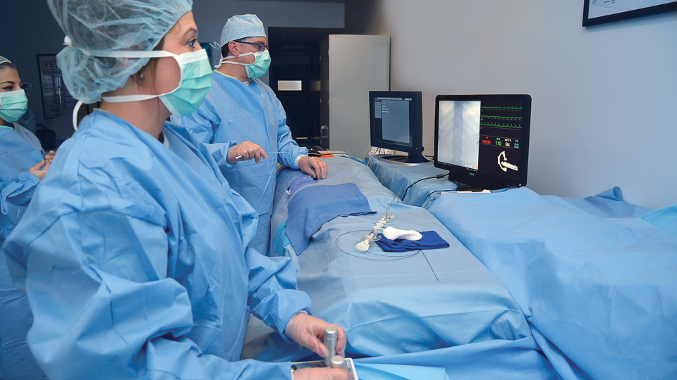 Surgical Technology classroom at Downtown Milwaukee Campus