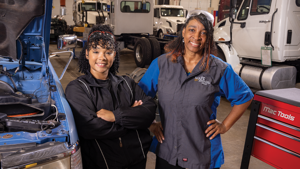 Samantha Albert (left) and Charlene Lee