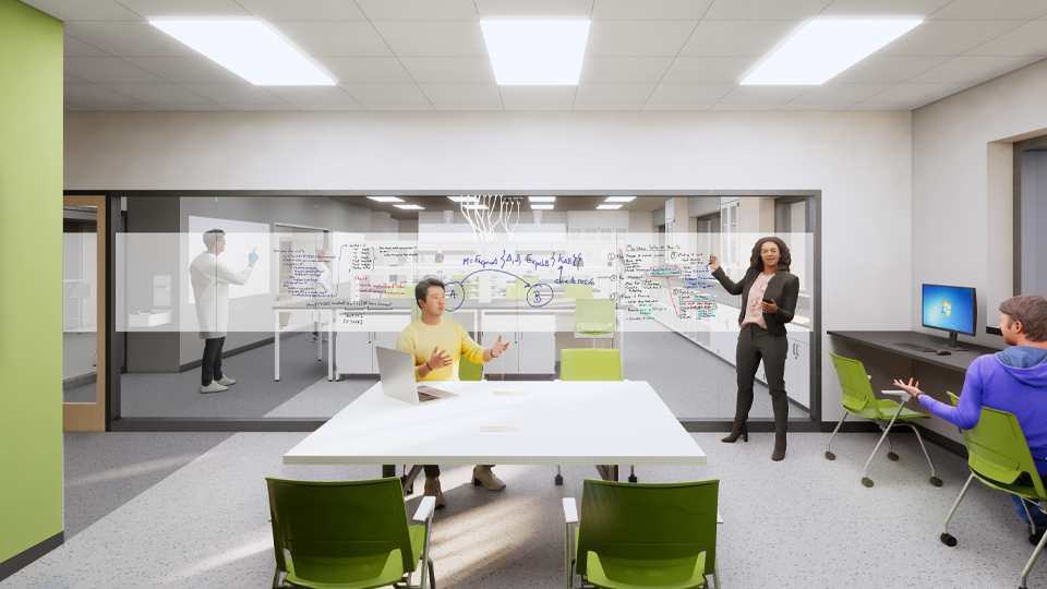 As shown in these renderings, students in the Biotechnology Laboratory Technician program will learn in classrooms that encourage hands-on training and collaboration. MATC hopes to have increase enrollment in all programs associated with the biohealth tech hub.